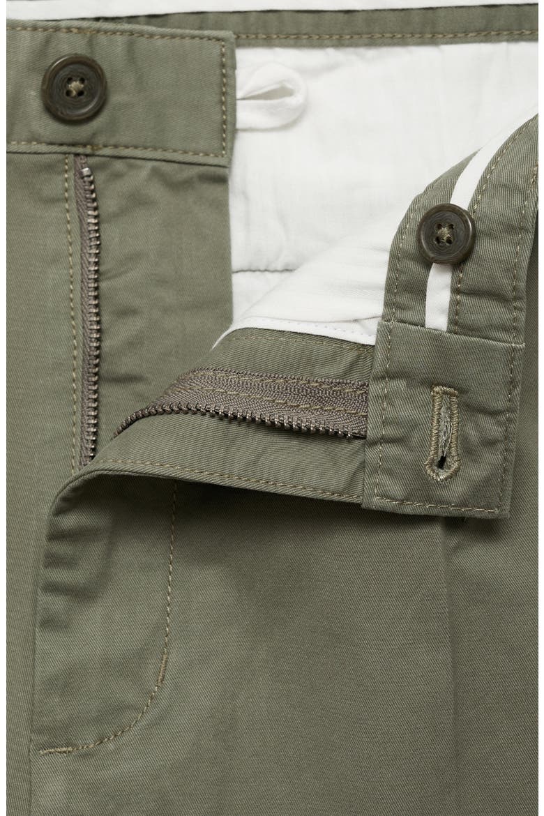 Regular Fit Pleated Stretch Cotton Dress Pants, Alternate, color, PASTEL GREEN
