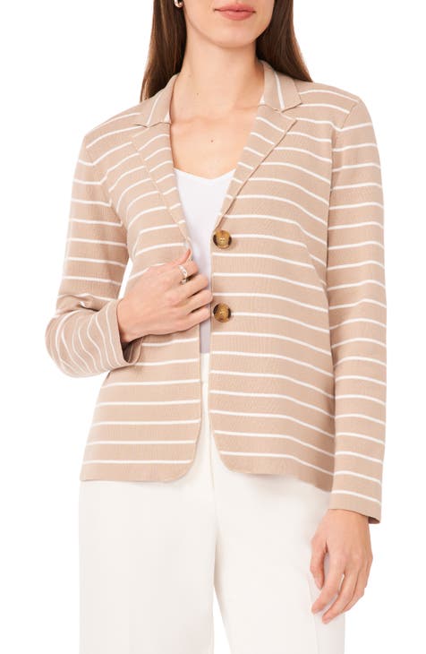 Stripe Knit Blazer