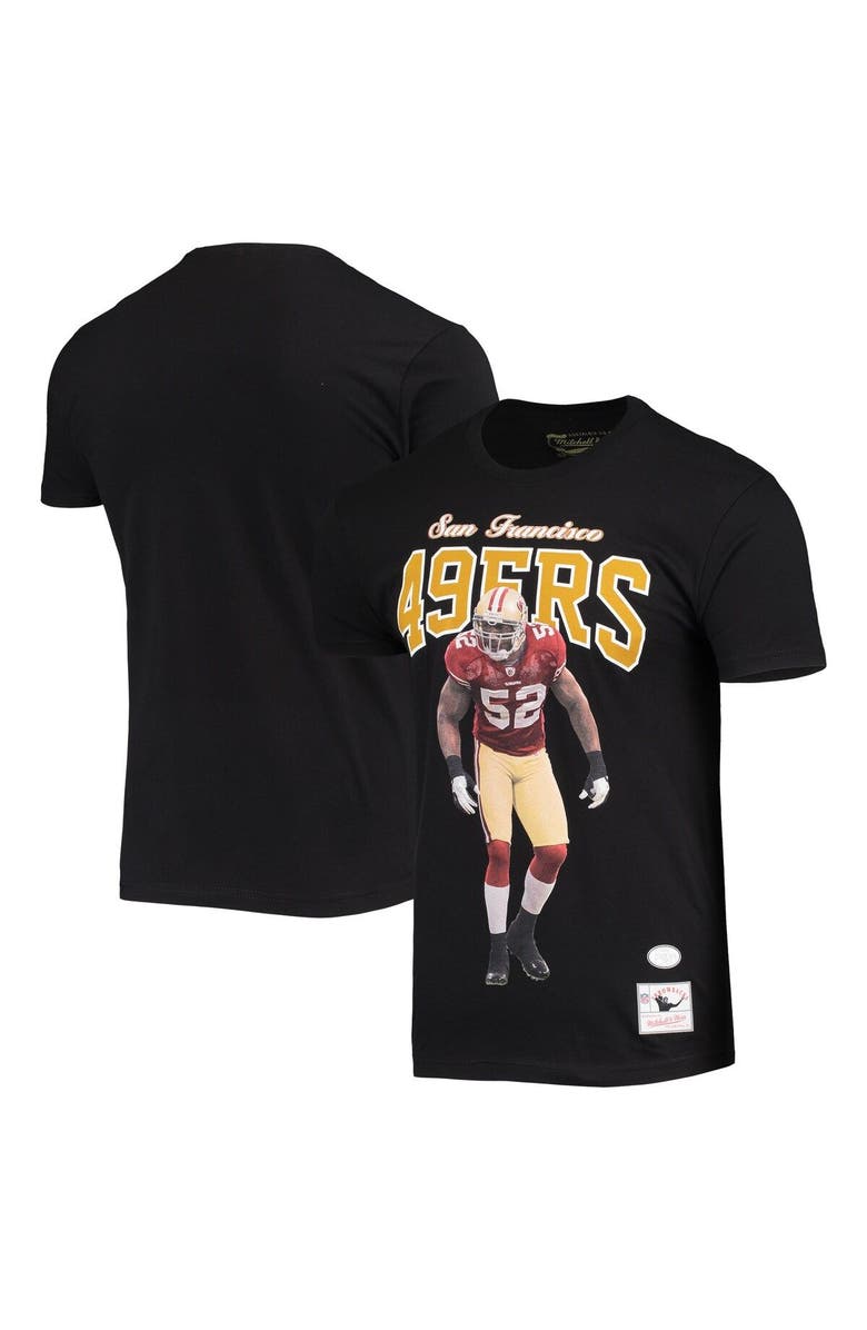 Mitchell & Ness Men's Mitchell & Ness Patrick Willis San Francisco 49ers Black Player Graphics T-Shirt, Alternate, color, 