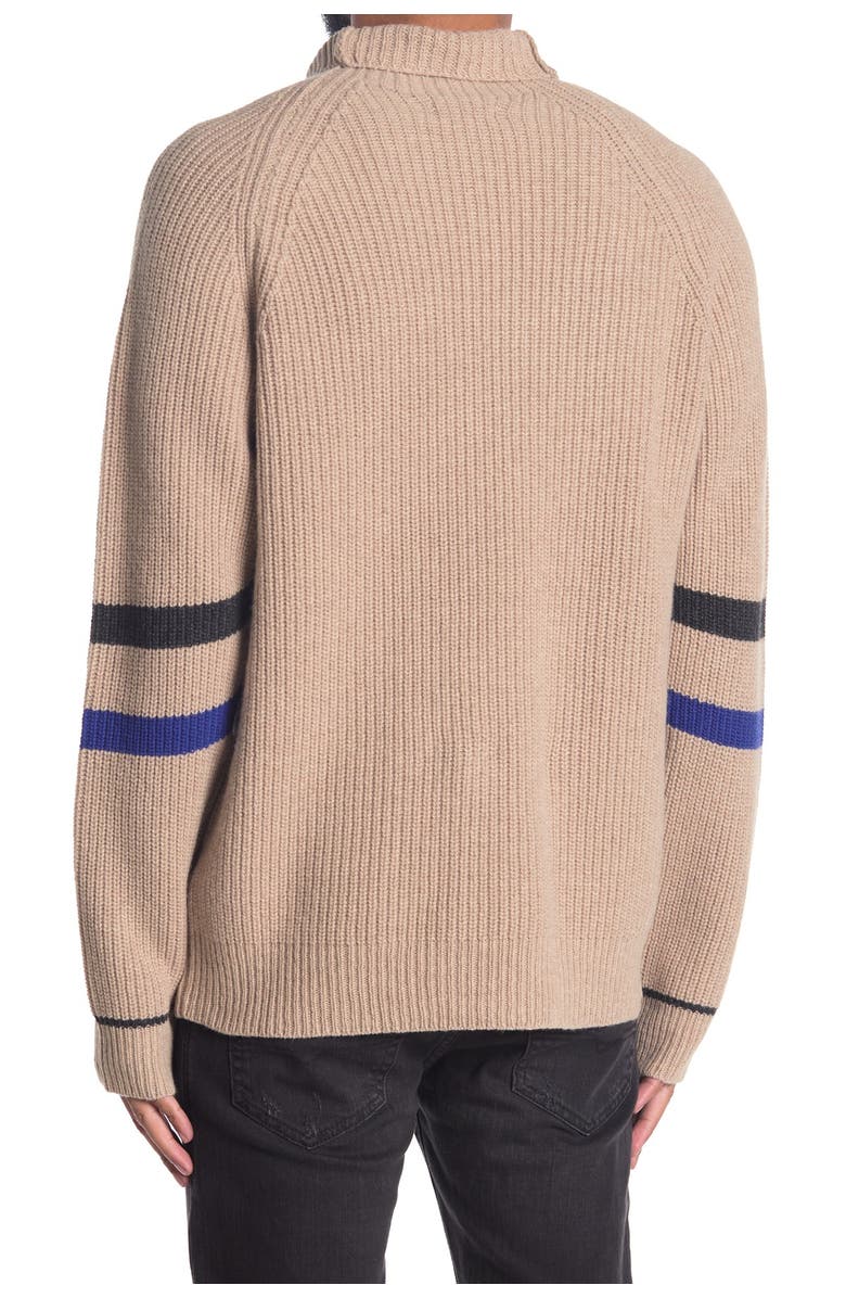 Zadig & Voltaire Noe Funnel Neck Wool Blend Sweater, Alternate, color, 