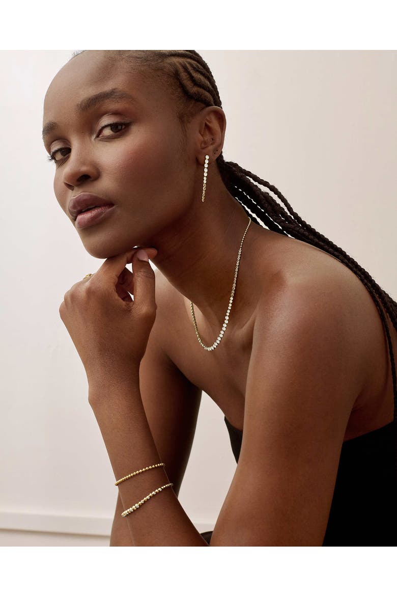 Serena Tennis White Necklace, Alternate, color, White