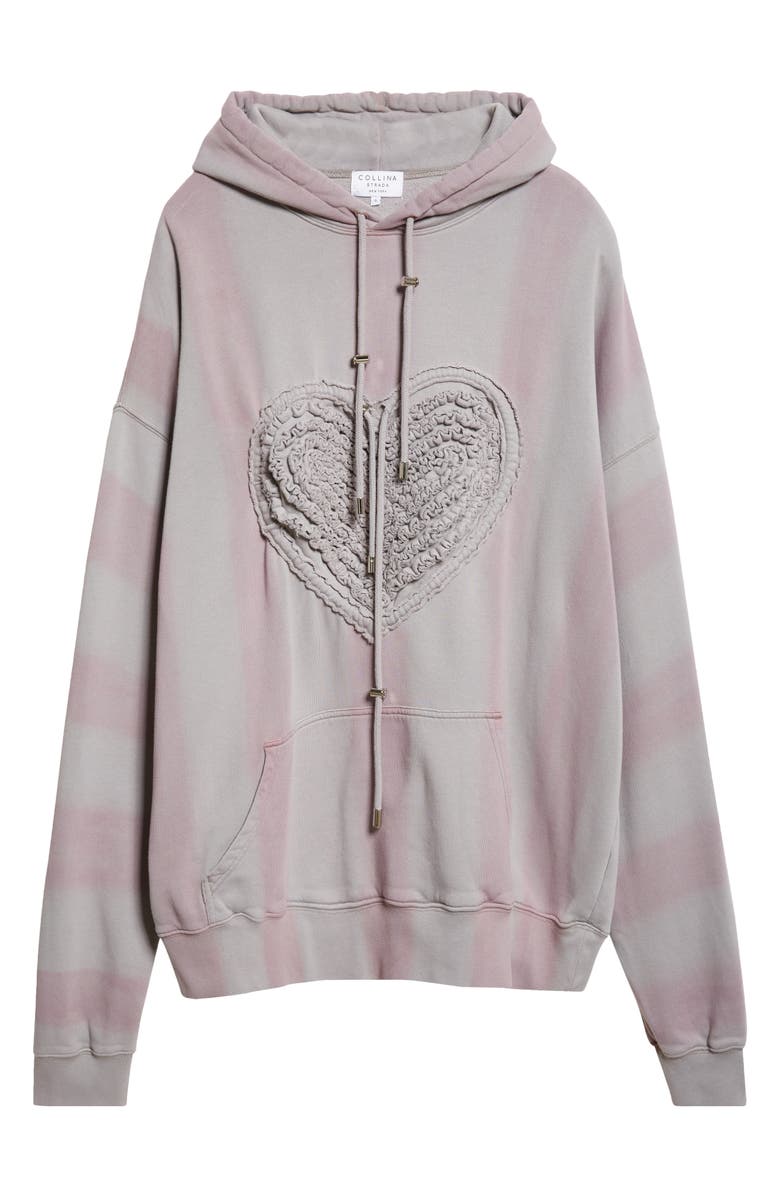 Collina Strada Soft Heart Oversize Fleece Hoodie, Alternate, color,