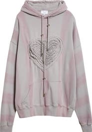 Collina Strada Soft Heart Oversize Fleece Hoodie