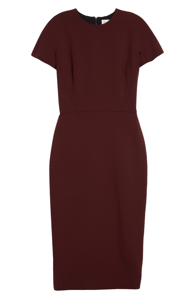 Victoria Beckham Stretch Crepe Sheath Dress, Alternate, color, 