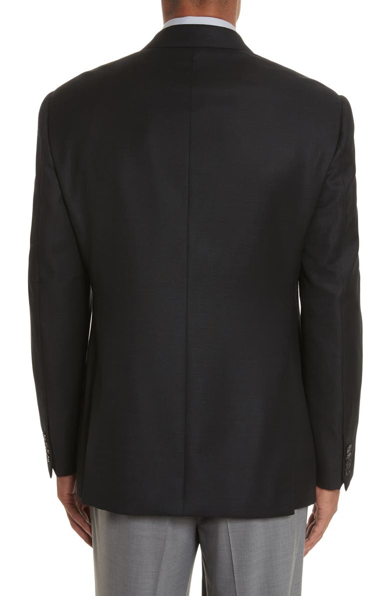 Armani Collezioni G-Line Trim Fit Wool Blazer, Alternate, color, 