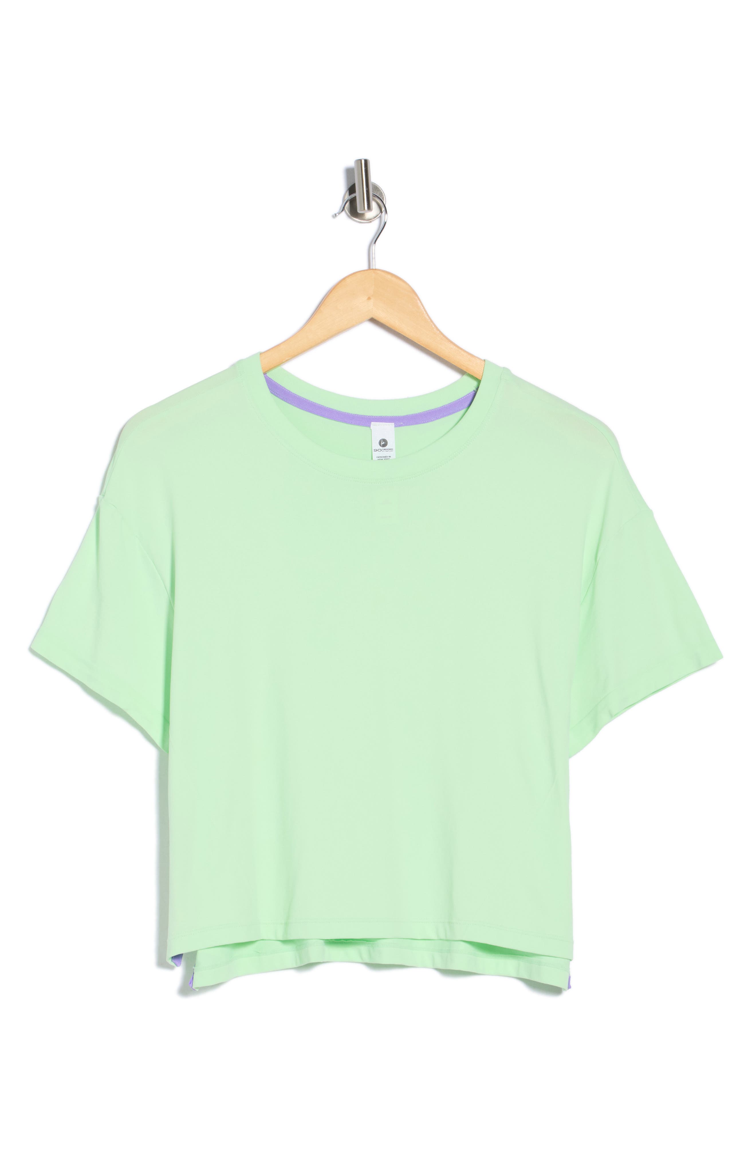 90 DEGREE BY REFLEX Seamless Echo High-Low Crop T-Shirt