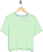90 DEGREE BY REFLEX Seamless Echo High-Low Crop T-Shirt