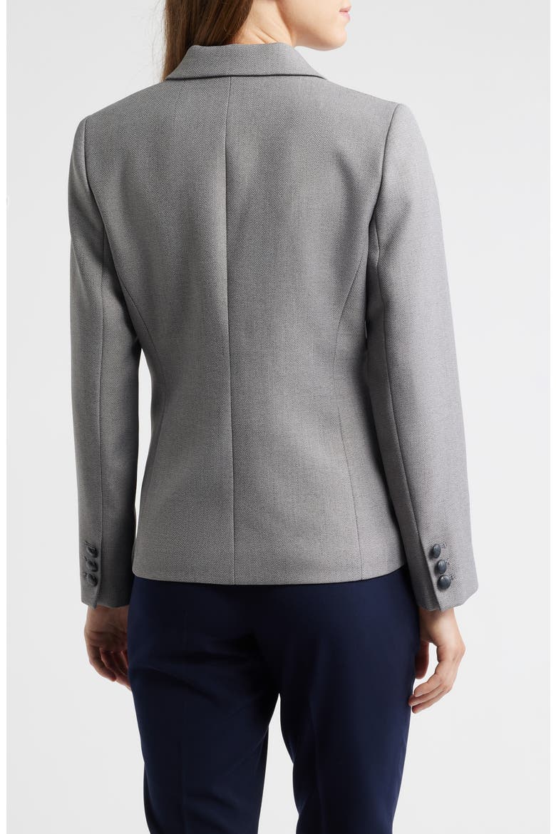 One-Button Blazer, Alternate, color, HEATHER GREY