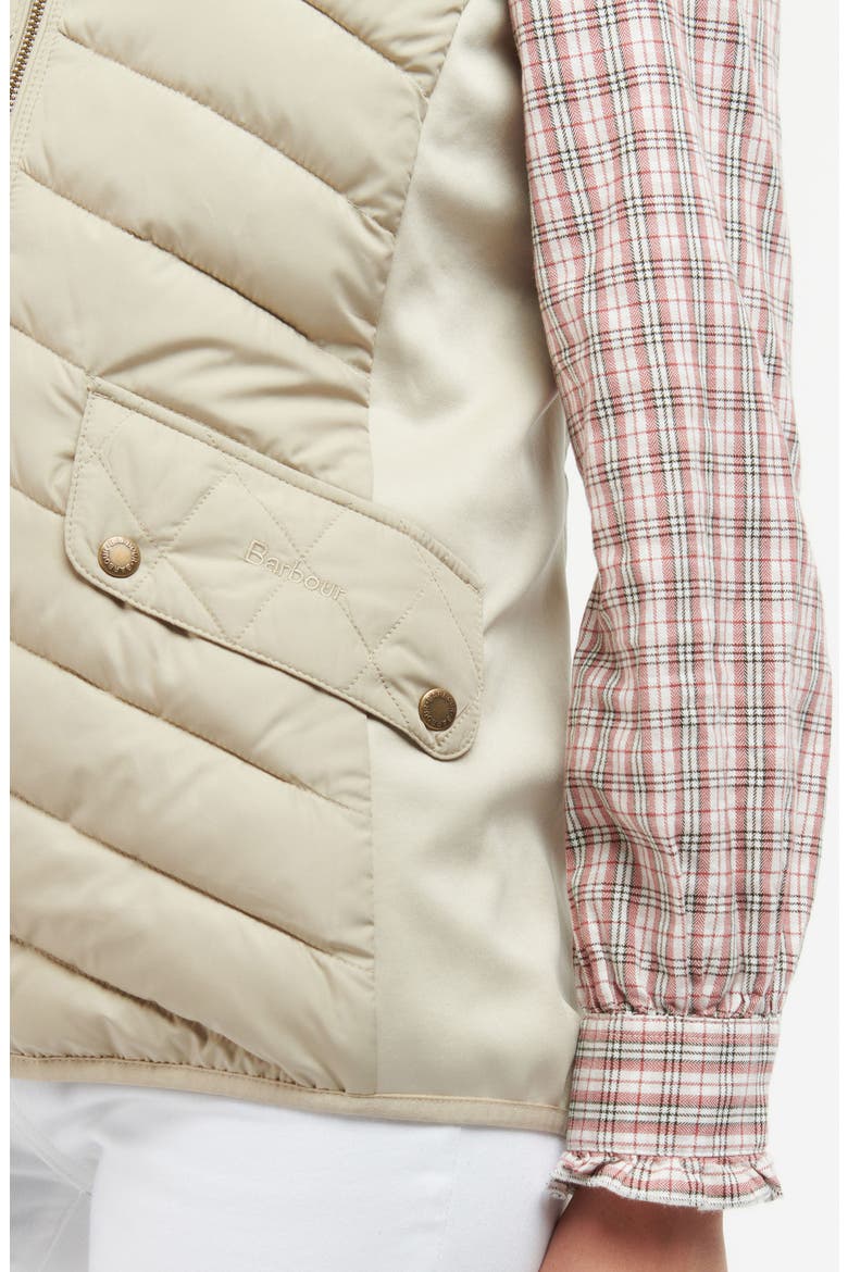 Stretch Cavalry Quilted Vest, Alternate, color, LIGHT SAND/ LIGHT SAND MARL