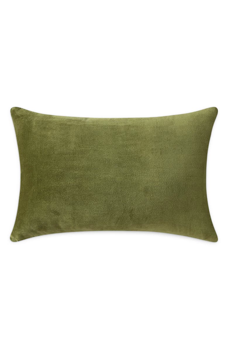 Sunday Citizen Velvet Watercolor Zebra Small Lumbar Pillow, Alternate, color, 
