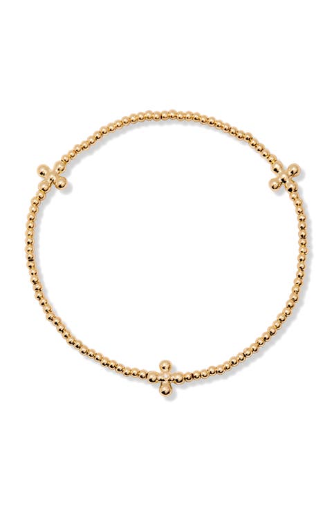 Rylee Beaded Cross Bracelet