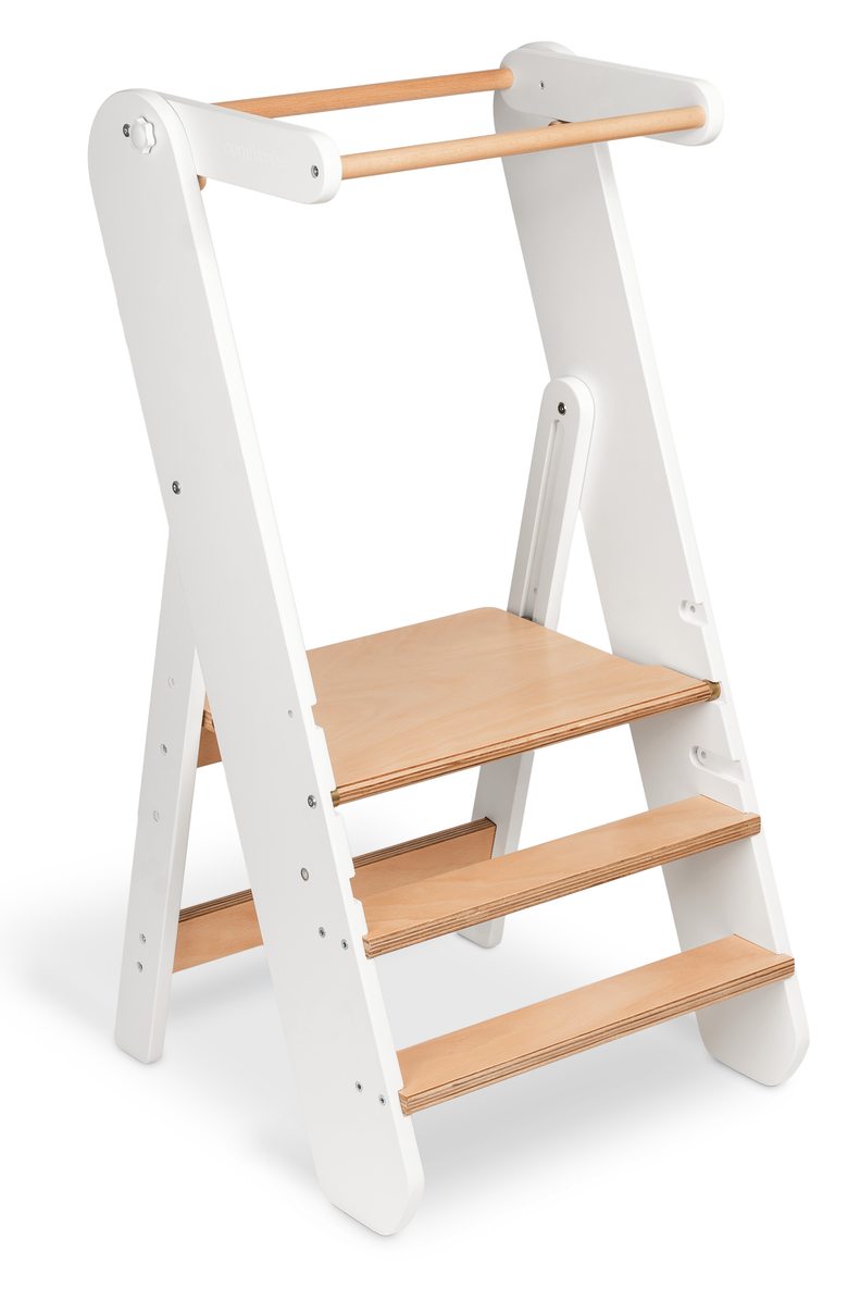 Comfy Cubs Kids Step Stool for Ages 3+, Main, color, White
