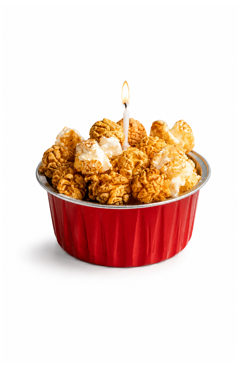 Popcorn Candle Bowl, Main, color, Caramel