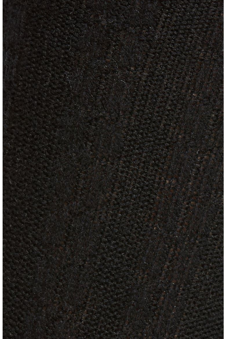 Stretch Cashmere & Wool Socks, Alternate, color, BLACK
