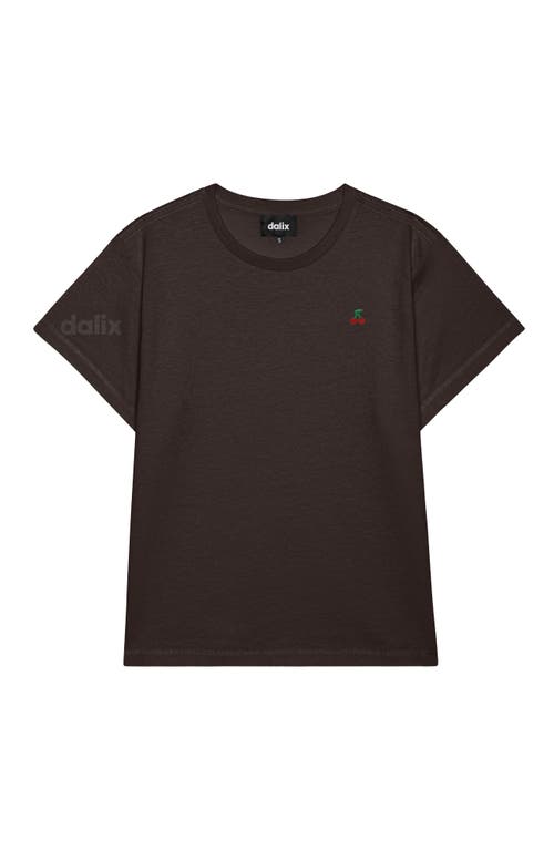 Dalix Womens Lil Cherry Lightweight High Waisted Tee In Brown