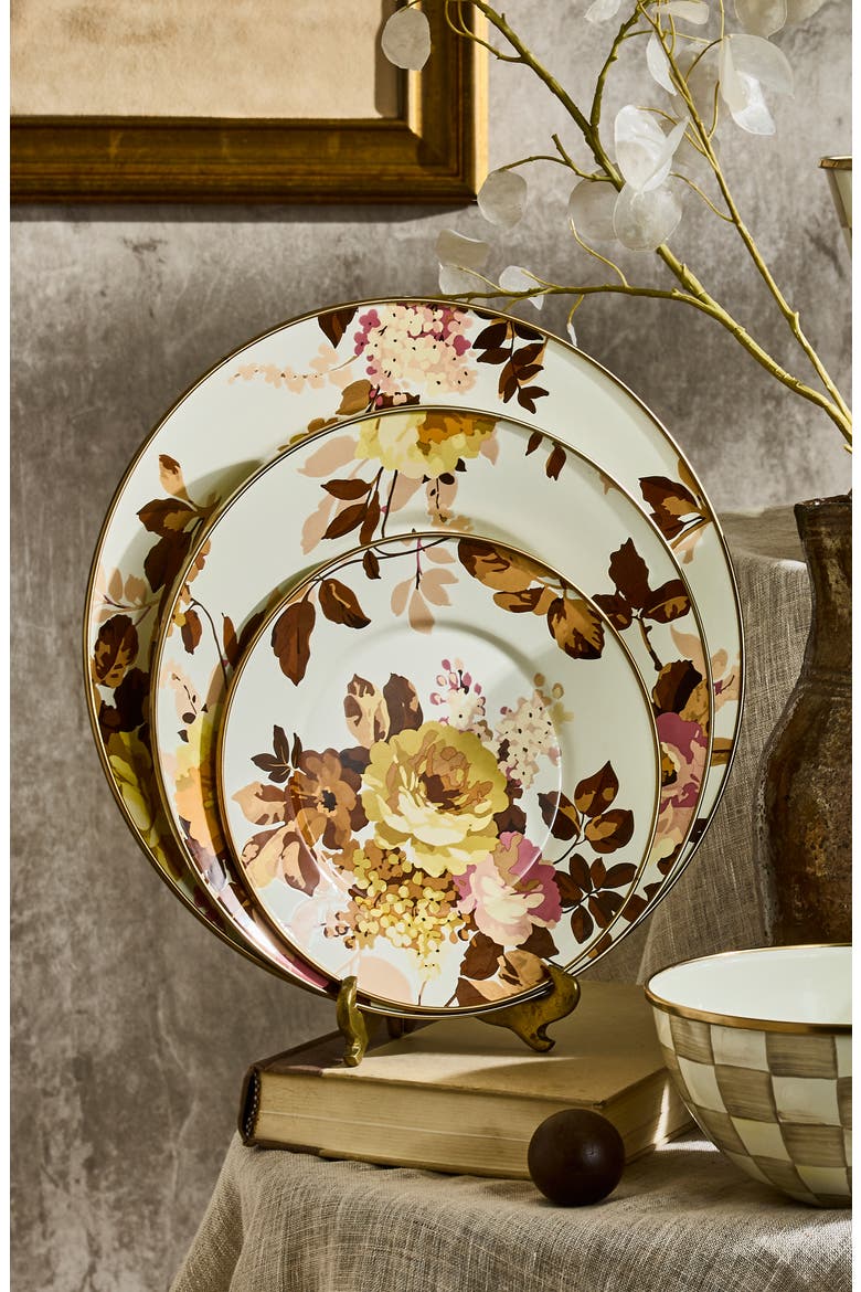 Wild Rose White Charger Plate, Alternate, color, WILD ROSE