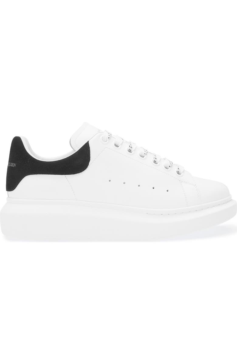 McQueen Oversized Sneaker, Alternate, color, White/ Black