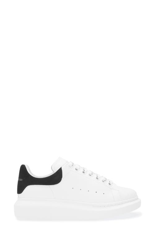 Shop Alexander Mcqueen Mcqueen Oversized Sneaker In White/black