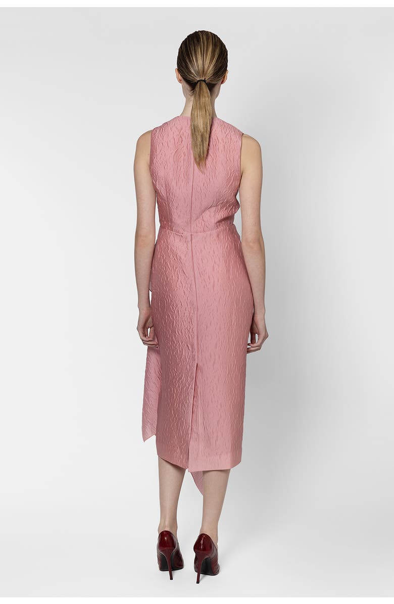 Roksanda Esra Textured Cloque Midi Dress, Alternate, color, Rosado