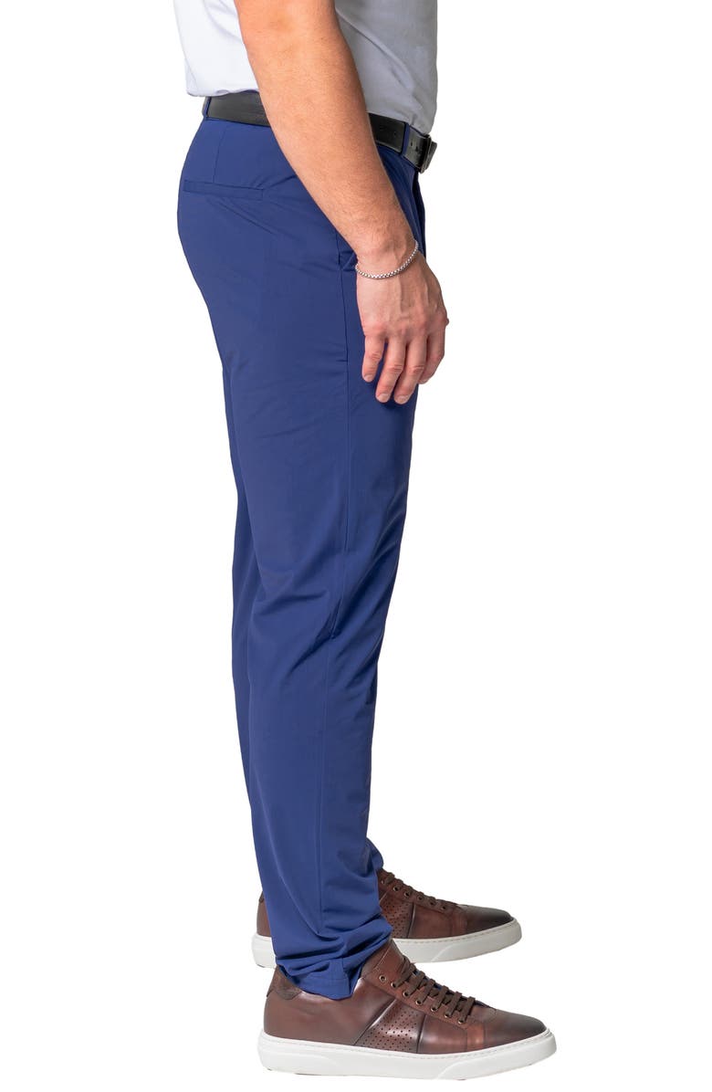 Maceoo Sun Navy Slim Fit Pants, Alternate, color, Blue