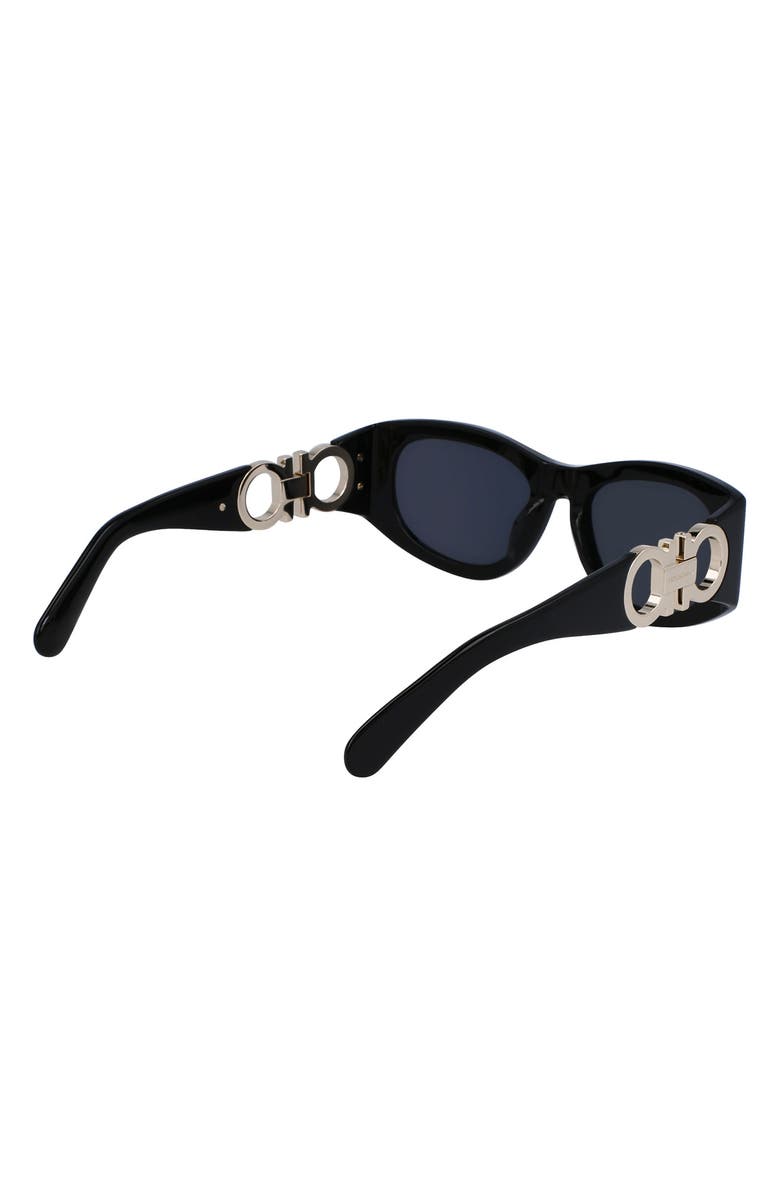 FERRAGAMO 53mm Oval Sunglasses, Alternate, color, 
