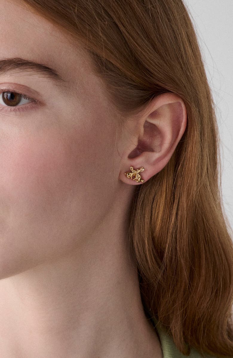 Kate Spade New York bunny stud earrings, Alternate, color, 