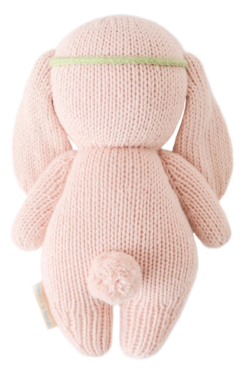 cuddle+kind Baby Bunny Flower Crown Stuffed Animal, Alternate, color, Pink