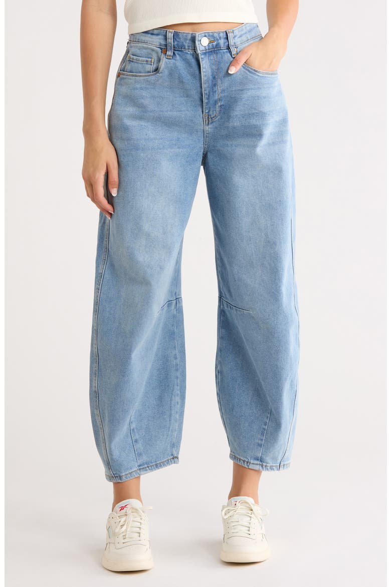 The Bowry Barrel Leg Jeans, Main, color, DEEP DIVE