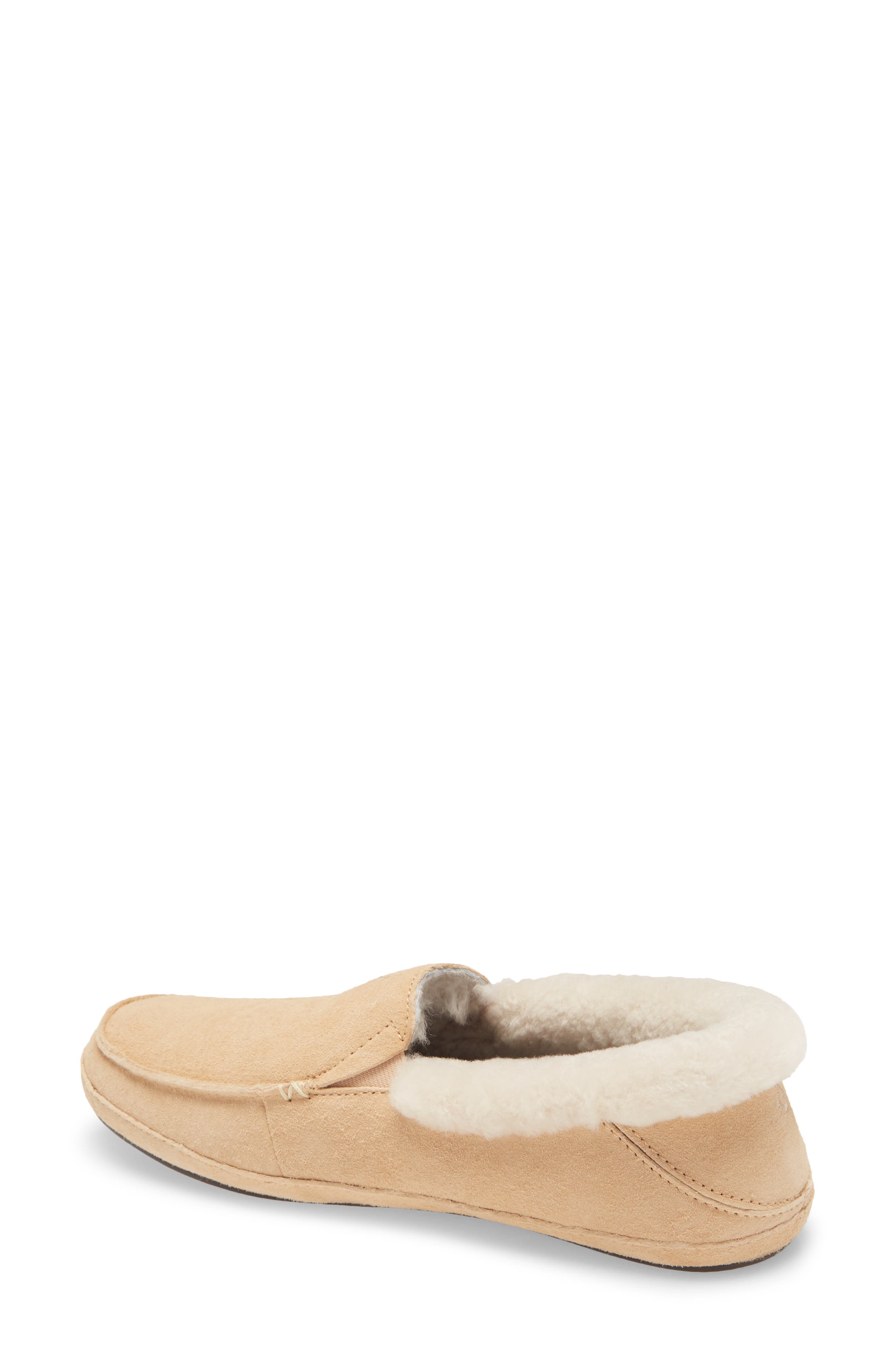 Ku'una Genuine Shearling Slipper, Alternate, color, GOLDEN SAND LEATHER