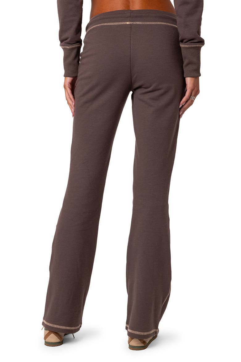 Alexia Low Rise Cotton Sweatpants, Alternate, color, BROWN