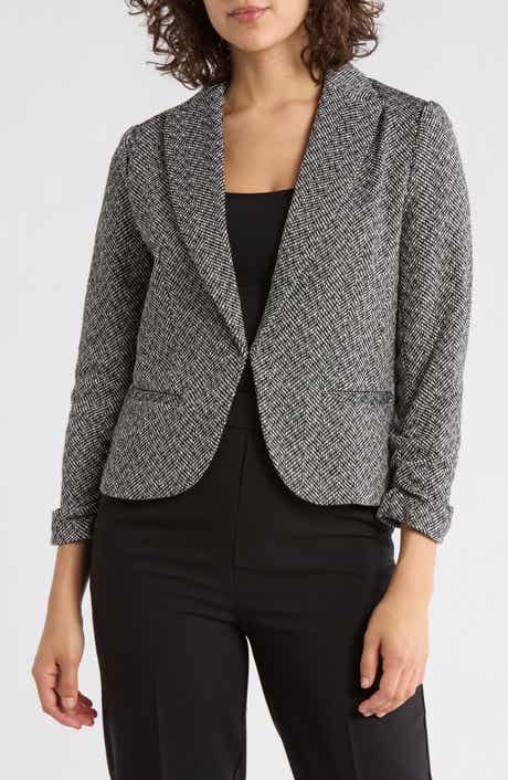 Amanda & Chelsea Herringbone Blazer