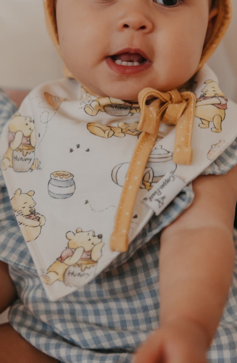 Copper Pearl Hundred Acre Wood Assorted 4-Pack Bandana Bibs, Alternate, color,