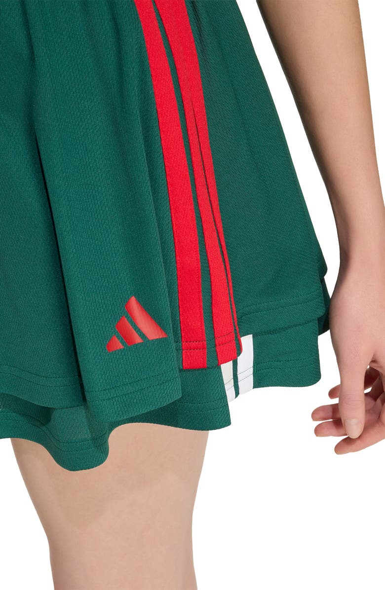 adidas Originals House of Tiro Skirt, Alternate, color, Dark Green/ Scarlet/ White