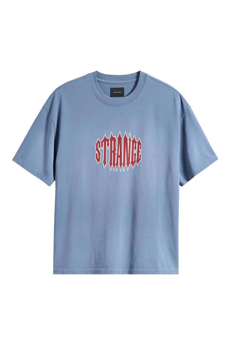 Strange Rhinestone Cotton Graphic T-Shirt, Alternate, color, BLUE
