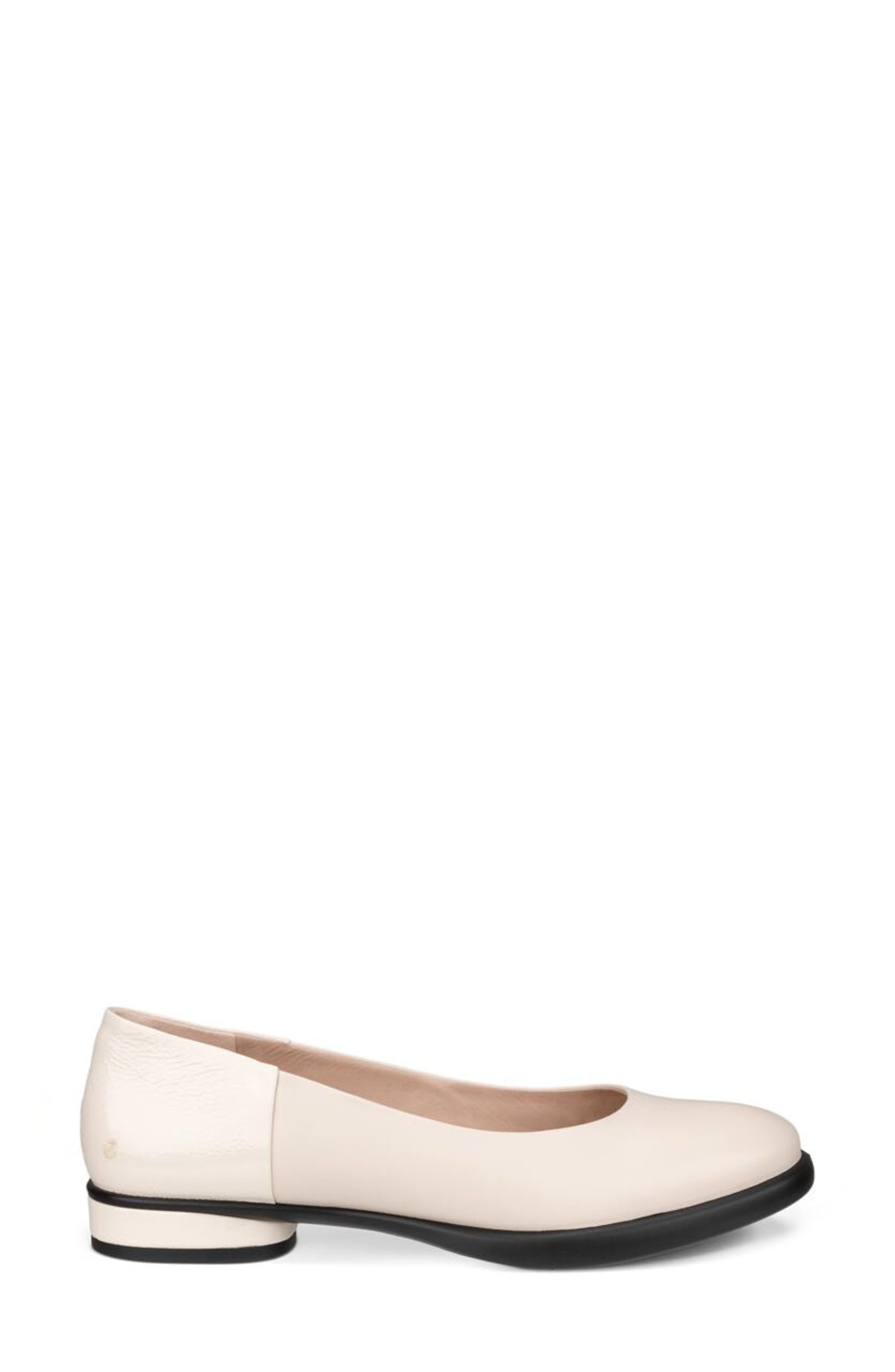 ECCO Sculpted LX Water Resistant Ballet Flat, Alternate, color, Limestone