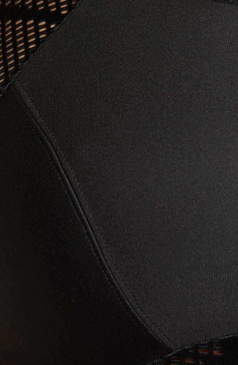 Glamorise No-Sweat Full Figure Mesh Sports Bra, Alternate, color, Black