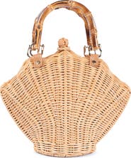 Jelavu Shelly Handwoven Rattan Seashell Bag