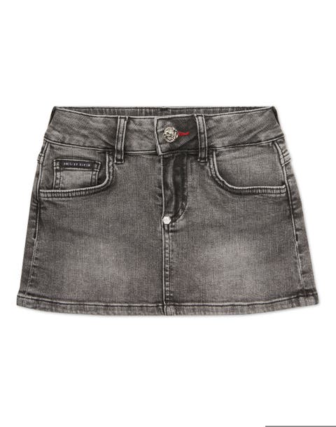 Denim Mini Skirt Girl