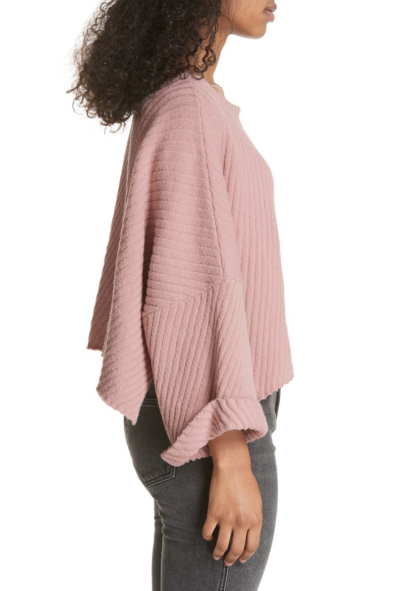 I Can't Wait Crop Sweater, Alternate, color, ROSE