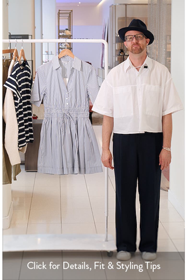 Susan Stripe Cotton Blend Shirtdress (Women) | Nordstromrack