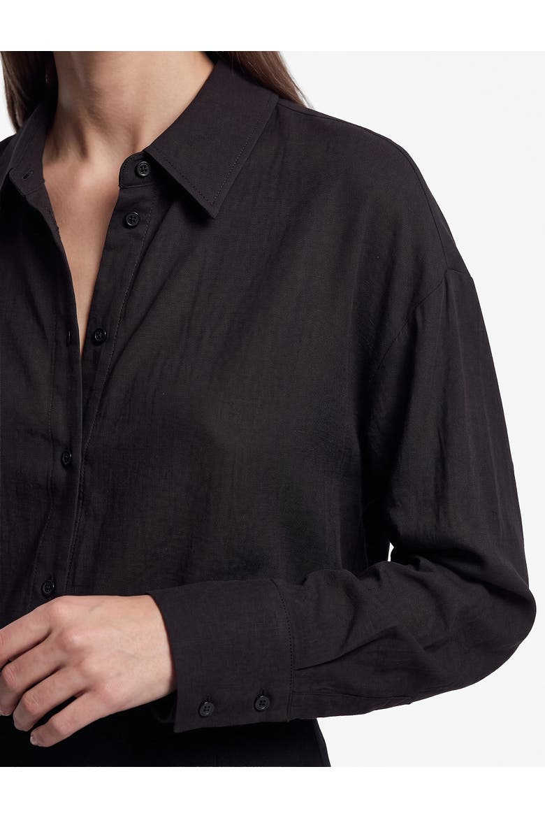 Long Sleeve Pointed Collar Shirt, Alternate, color, ANTHRACITE