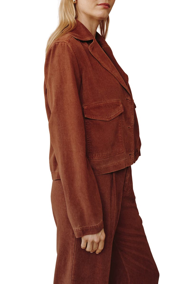 Bella Dahl Crop Utility Jacket, Alternate, color, Honey Oak