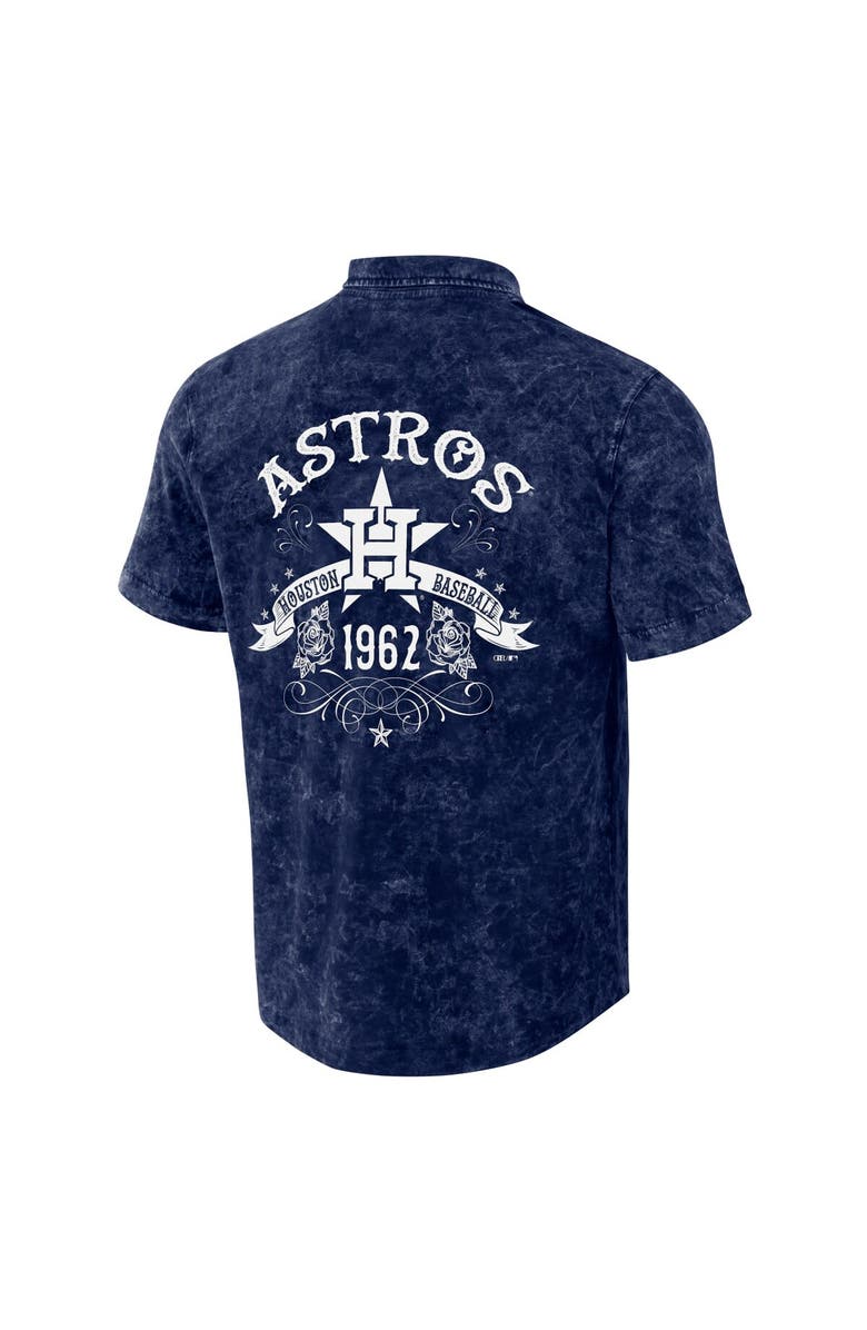Darius Rucker Collection by Fanatics Men's Darius Rucker Collection by Fanatics Navy Houston Astros Denim Team Color Button-Up Shirt, Alternate, color, Navy