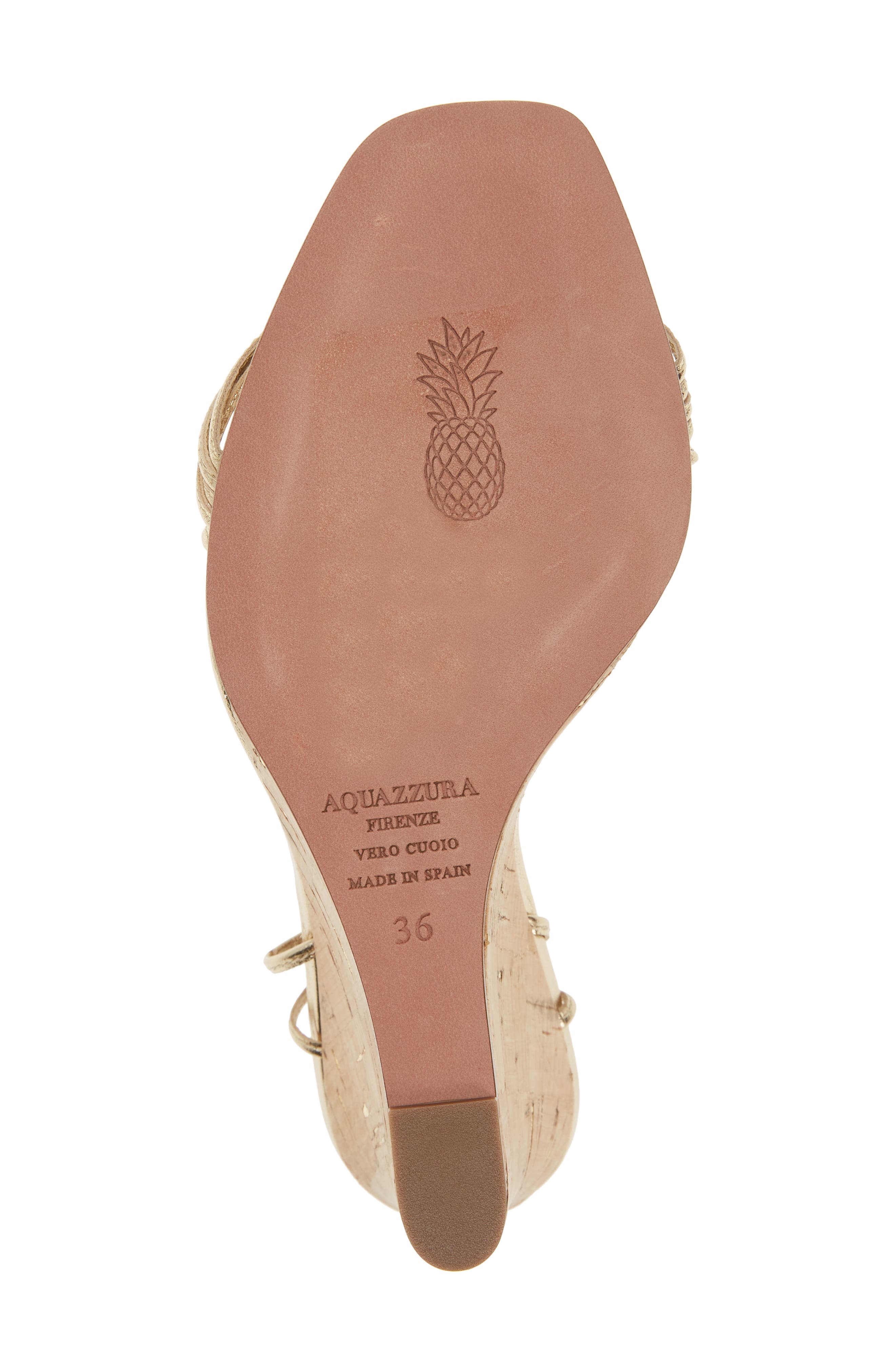 Aquazzura Trouble Maker Wedge Sandal, Alternate, color, 