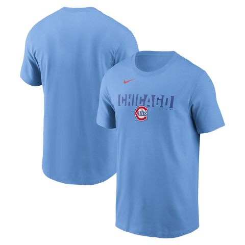 Men's Nike Light Blue Chicago Cubs Alternate T-Shirt
