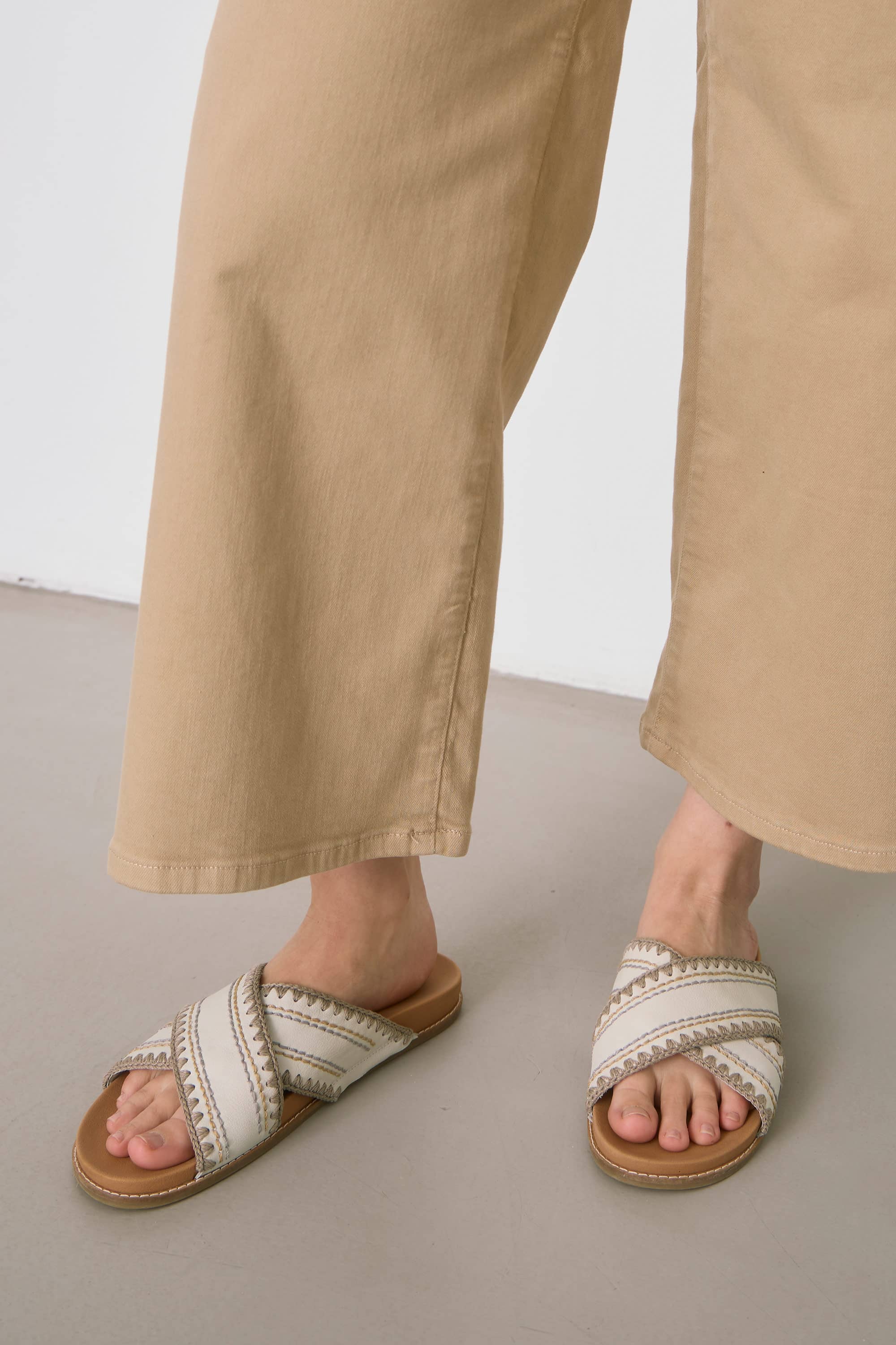 Penelope Leather Slip On Sandal - image 4