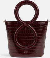 Fini Infinity Bag - Burgundy Croc Embossed