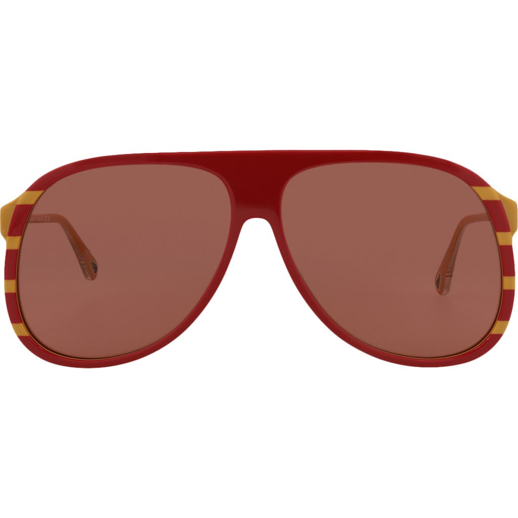 Chloé Chloe Fashion Sunglasseswomensch0128s-30013588003 In Red Yellow Brown