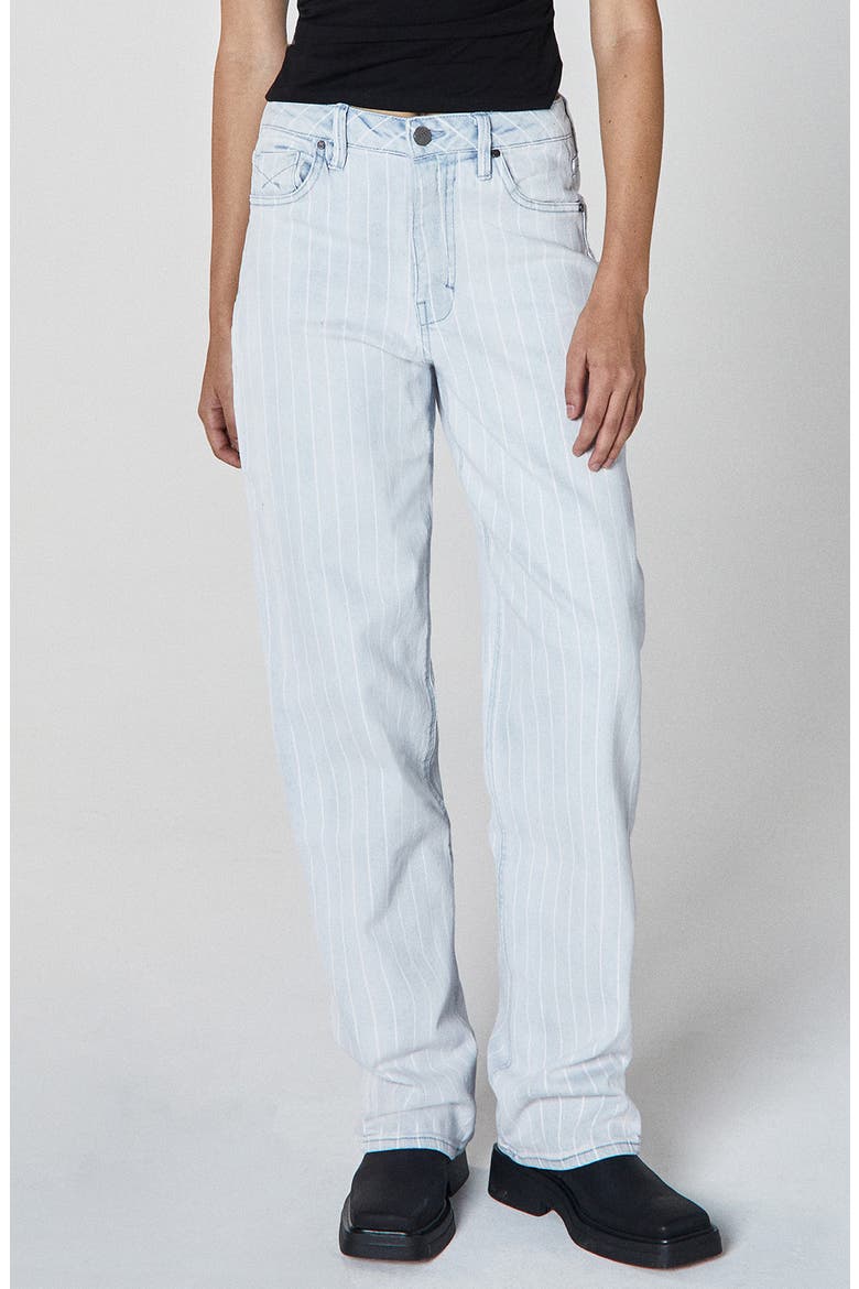 Rumi Stripe High Waist Wide Leg Jeans, Main, color, TIGRA