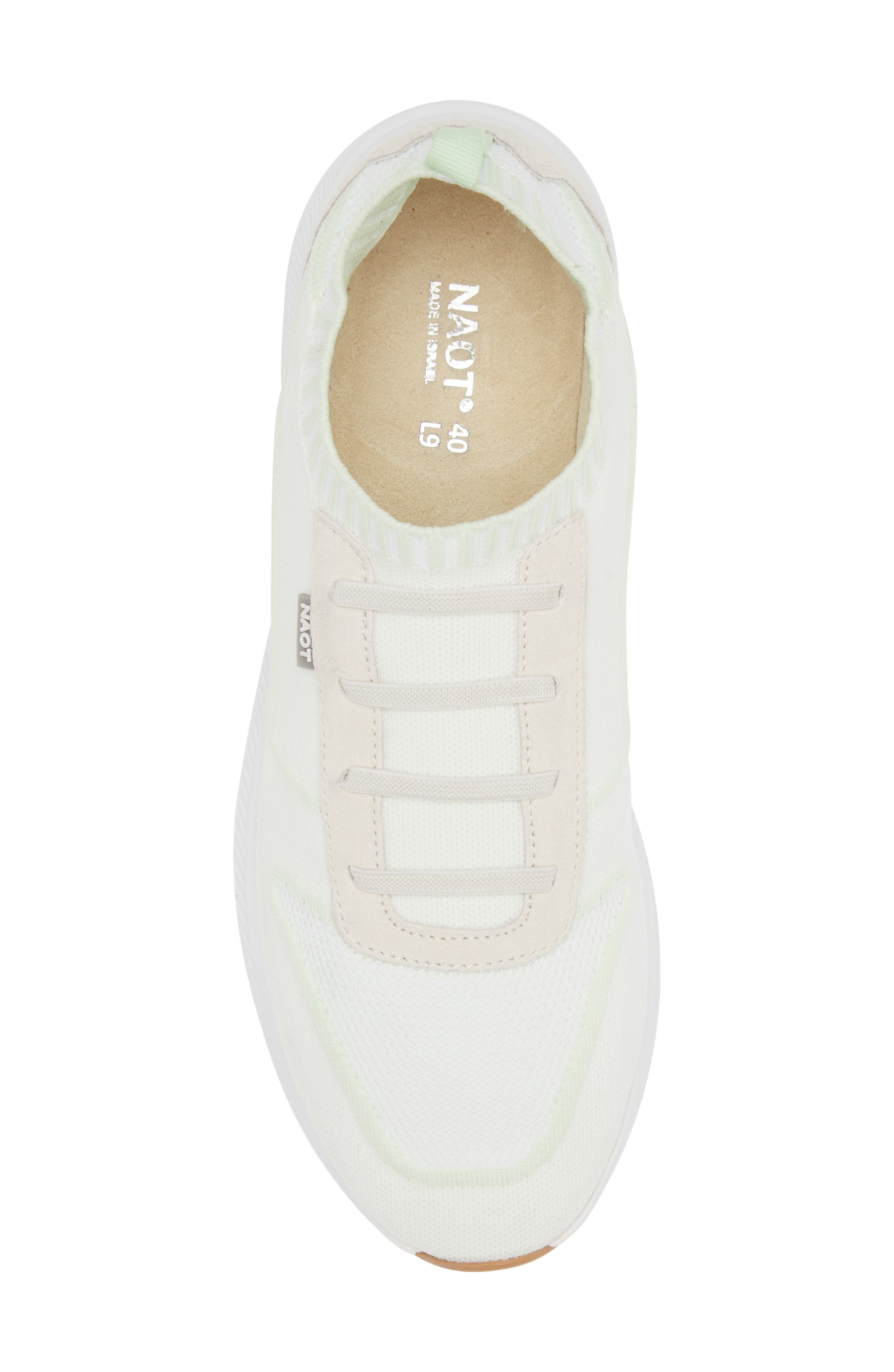 Naot Adonis Slip-On Sneaker, Alternate, color, White/ Mint Knit